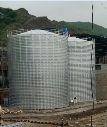 山西粮食钢板仓的安装全过程不用热焊接